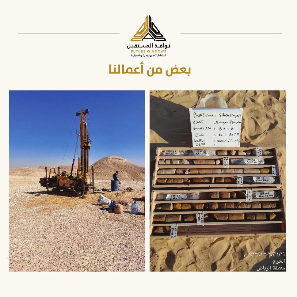 أعمال جيولوجية وميدانية لفريق نوافذ المستقبل